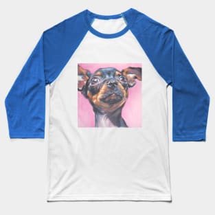 Chihuahua Fine Art Painting Baseball T-Shirt